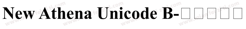 New Athena Unicode B字体转换
